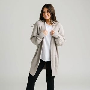 Mushroom Normandy Cardigan